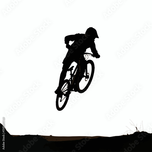 "BMX Freestyle Backflip Silhouette"
