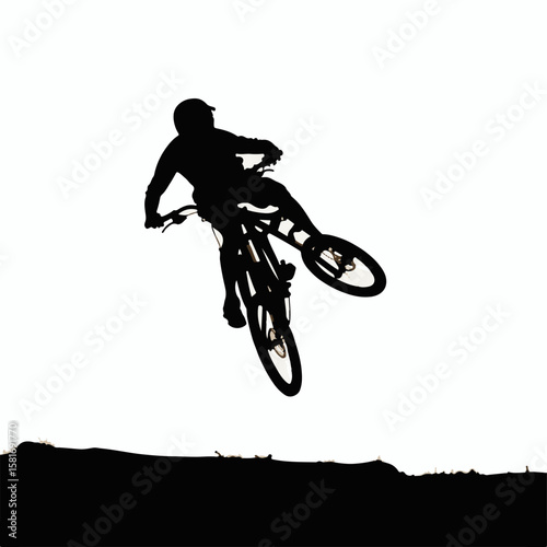 "BMX Freestyle Backflip Silhouette"