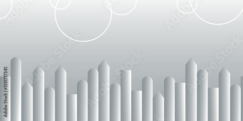 ArtA gray abstract background with neatly arranged diagonal shapes. A simple design for banners, brochures, and covers. & Illustration