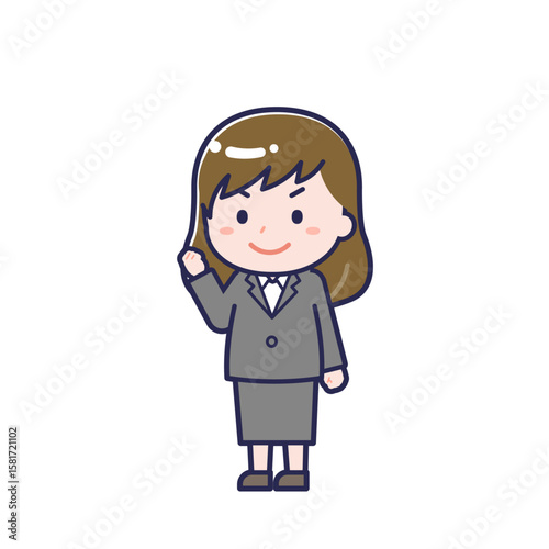 会社員／ななめ／女性 12