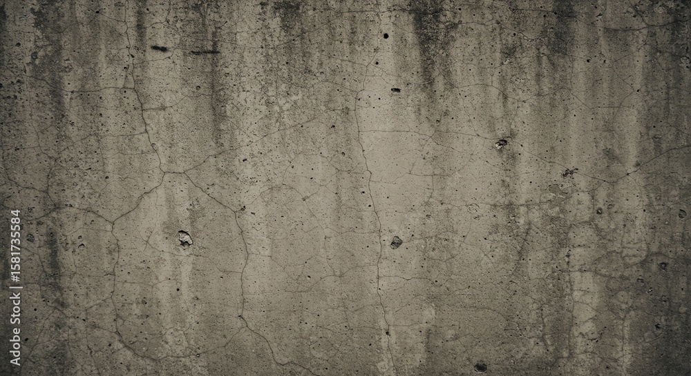 Obraz premium Cracked concrete wall texture background surface
