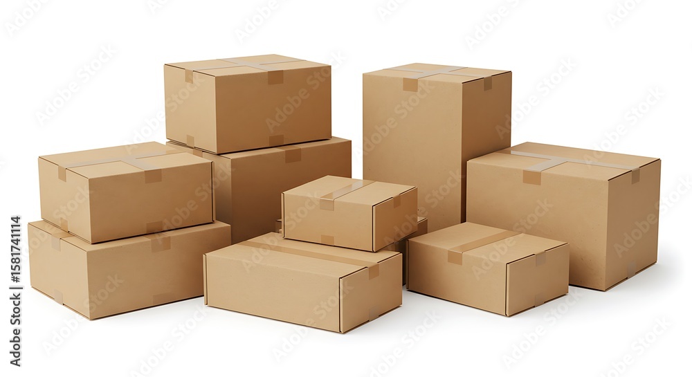 Fototapeta premium Cardboard Constructions