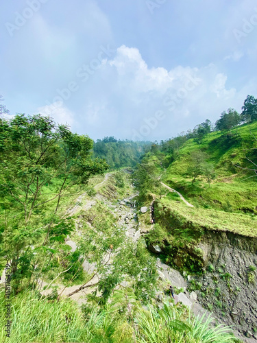 Obraz na plátně Ekowisata Merapi Kali Talang at Klaten Central Java