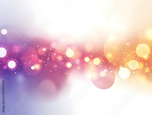 bokeh light vector effect, circular light dots in soft gradient overlaying white background
