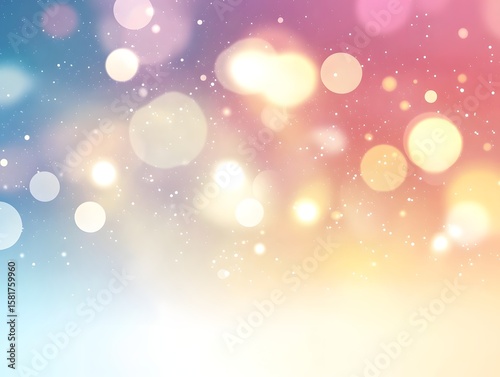 bokeh light vector effect, circular light dots in soft gradient overlaying white background

