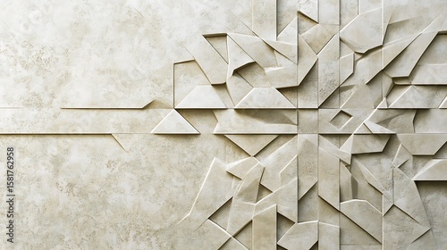 Abstract beige stone wall pattern