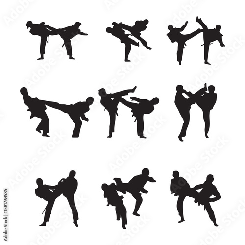  boxer ,Boxing silhouettes, Boxing silhouette set, Boxers silhouettes, Boxing SVG, Boxing vector