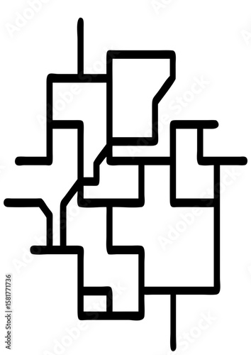 illustration of industrial pipes
