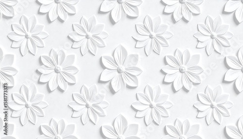 Wallpaper Mural Abstract floral pattern Torontodigital.ca