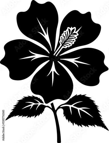black and white silhouette of flowers jaw, flower, vector, floral, illustration, leaf, plant, design, pattern, nature, ornament, art, decoration, blossom, flora, tattoo, element, summer, silhouette, p