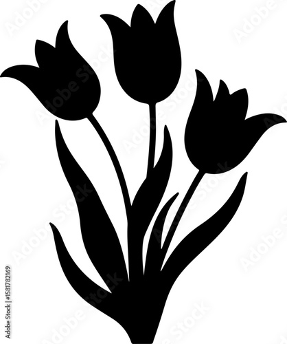 tulip flower vector illustration, flower, tulip, nature, spring, leaf, plant, floral, vector, beauty, flowers, pink, illustration, blossom, tulips, bloom, petal, red, bouquet, summer, color, love, art