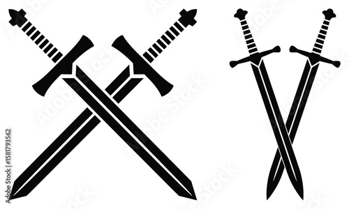 two crossed swords
