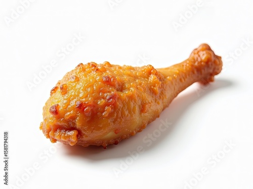 a solitary succulent crispy goldenbrown fried chicken