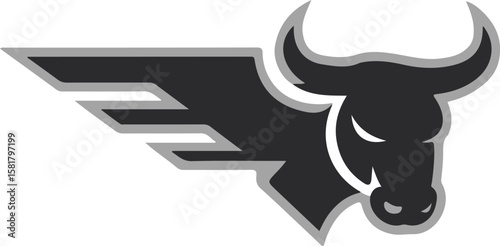 Winged Bull Head