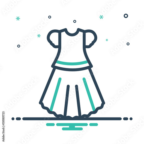 Mix icon for dress
