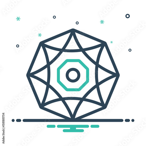 Mix icon for diamond