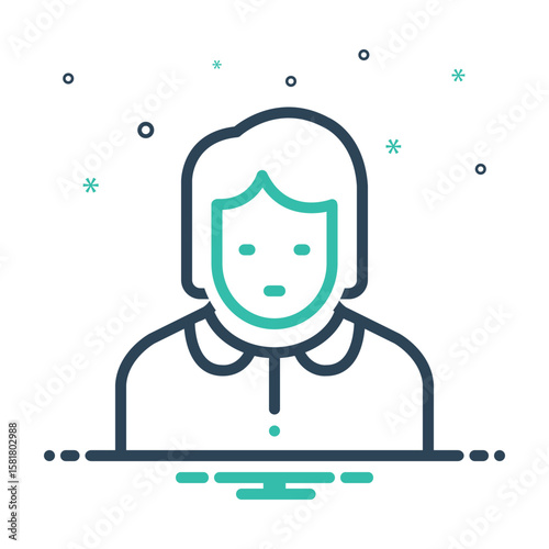 Mix icon for girl