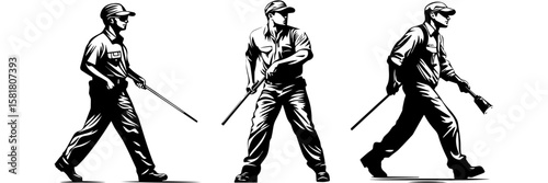 Law Enforcement Clipart – Police Patrol Line Art Graphic