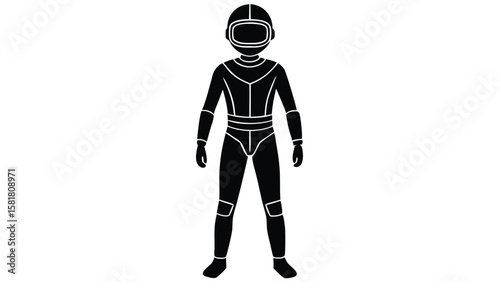 Teenager Immersed in Virtual Reality Full Body Tracking and VR Goggles Experience