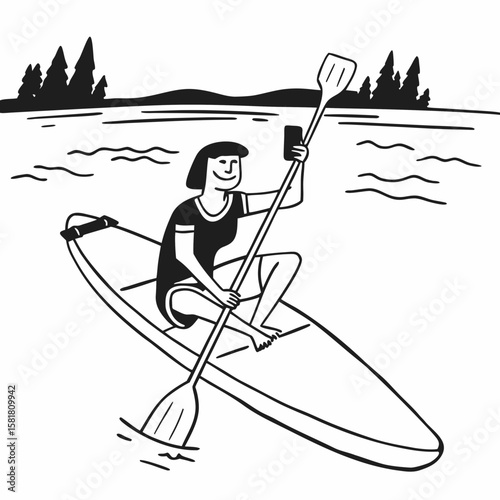 drunk paddler in a white paddle barrel