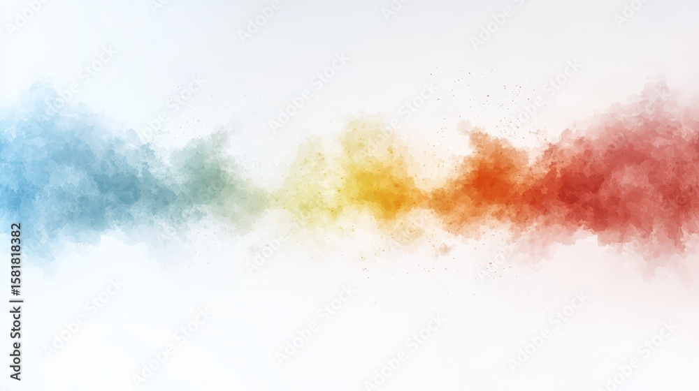 Obraz premium Mesmerizing abstract smoke background, a kaleidoscope of vivid colors and seamless blend