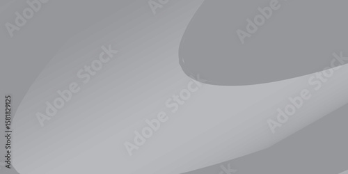 Abstract  white and gray color, modern design stripes background with geometric round shape. Vector illustration.