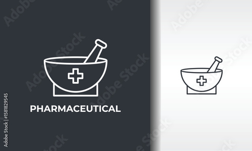 Pharmaceutical Vector, Icon Or Logo Sign Isolated Symbol Illustration