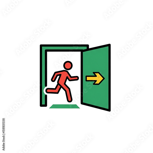 Emergency Exit Icon