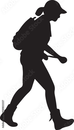 A man Silhouette Vector Icon Design 