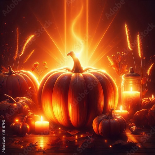 Pumpkin and fuzzy edges
