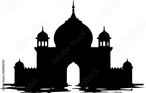 taj mahal silhouette, architecture, church, building, travel, india, vector, city, landmark, silhouette, monument, illustration, temple, religion, europe, tourism, mosque, tower, icon, taj mahal, pari