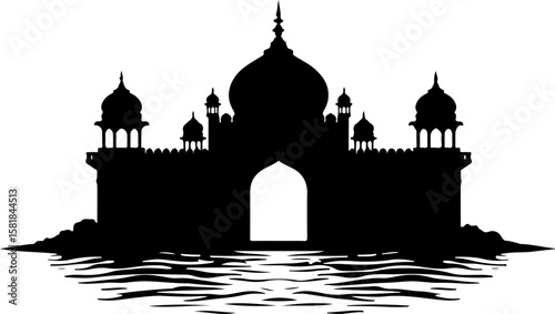 taj mahal silhouette, architecture, church, building, travel, india, vector, city, landmark, silhouette, monument, illustration, temple, religion, europe, tourism, mosque, tower, icon, taj mahal, pari