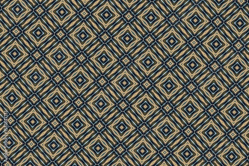 Elegant geometric pattern, blue and beige, sophisticated diamond shapes, luxurious home decor, stylish interior design, contemporary textile pattern, modern abstract design, vintage wallpaper, premium