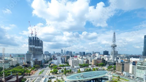 名古屋市・栄　ドローン撮影イメージ　2テイク