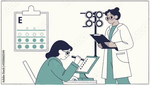 Eye exam vision checkup