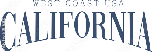 West coast california cali varsity wreaf LA cute college front typography slogan design sports Varsity College USA Trending Graphic Tee t-shirt logo slogan artwork typography tote badge emblem crest 