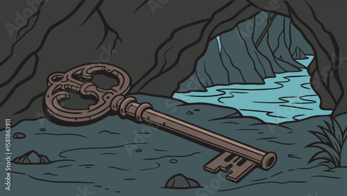 Lost key in the cave