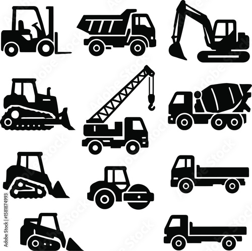 Verius silhouette construction vehicle images