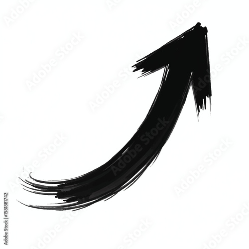 Hand drawn red arrow icon. Vector up arrows. Mark point icon design collection for business and education design element