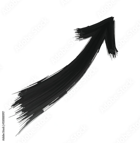 Hand drawn red arrow icon. Vector up arrows. Mark point icon design collection for business and education design element