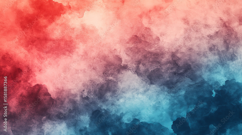 Obraz premium Abstract cloud-like vibrant colors