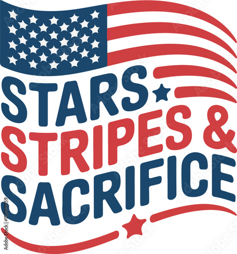 Stars stripes sacrifice t shirt