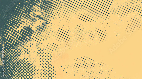 Abstract halftone texture with a gradient of muted tones