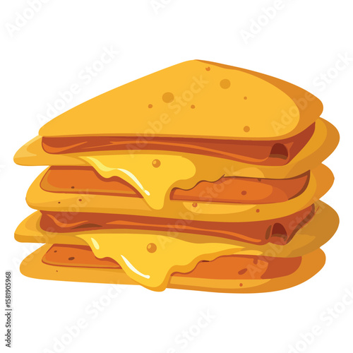 Quesadilla cartoon vector illustration