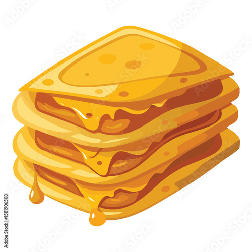 Quesadilla cartoon vector illustration