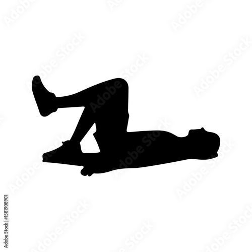 Exhausted athlete vector  , Exhausted athlete silhouette