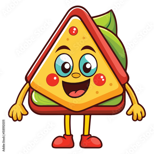 Quesadilla cartoon vector illustration