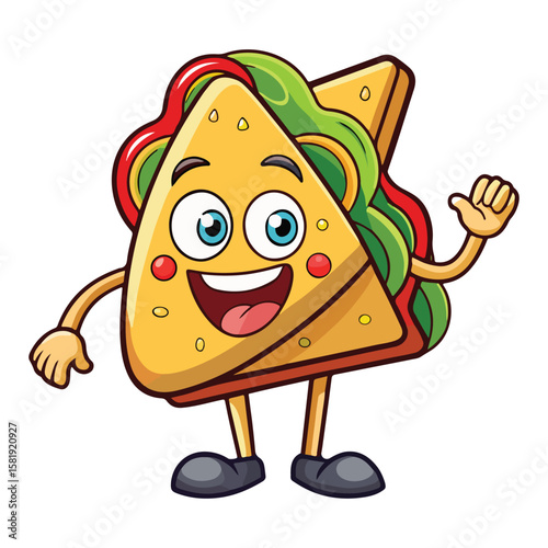 Quesadilla cartoon vector illustration