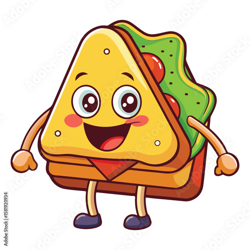 Quesadilla cartoon vector illustration
