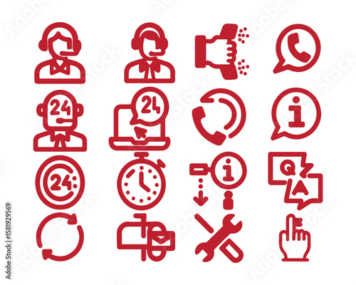 Support and telemarketer icon